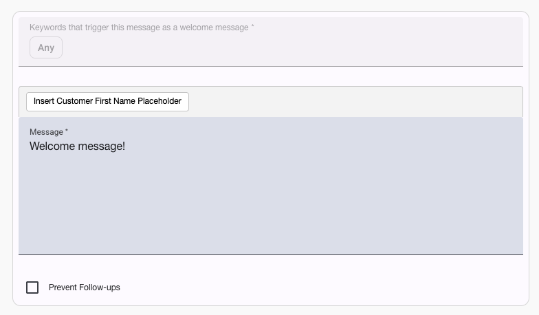 Message Creation Interface