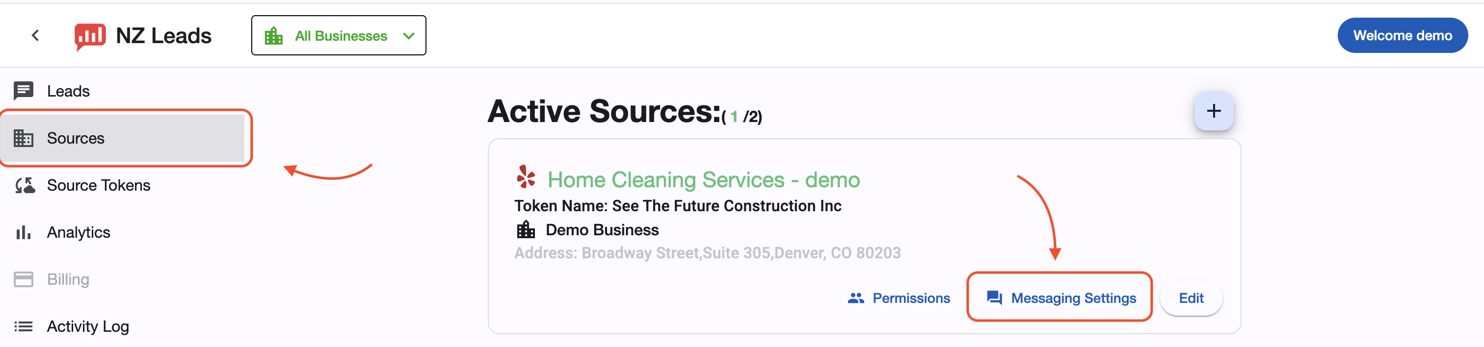 Go to source page