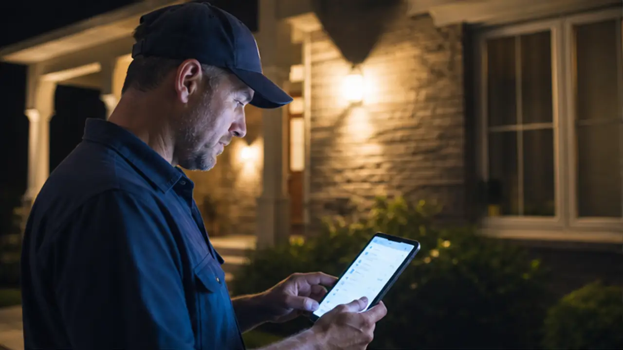 After-Hours Lead Capture: Stop Losing Leads to Nights and Weekends. service-business professional handling a new customer lead.