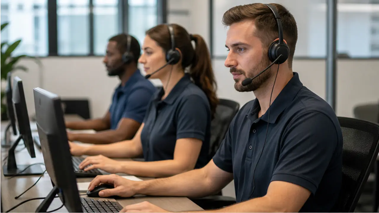 AI Lead Qualification and Routing for Service Businesses. service-business professional preparing a timely customer message.