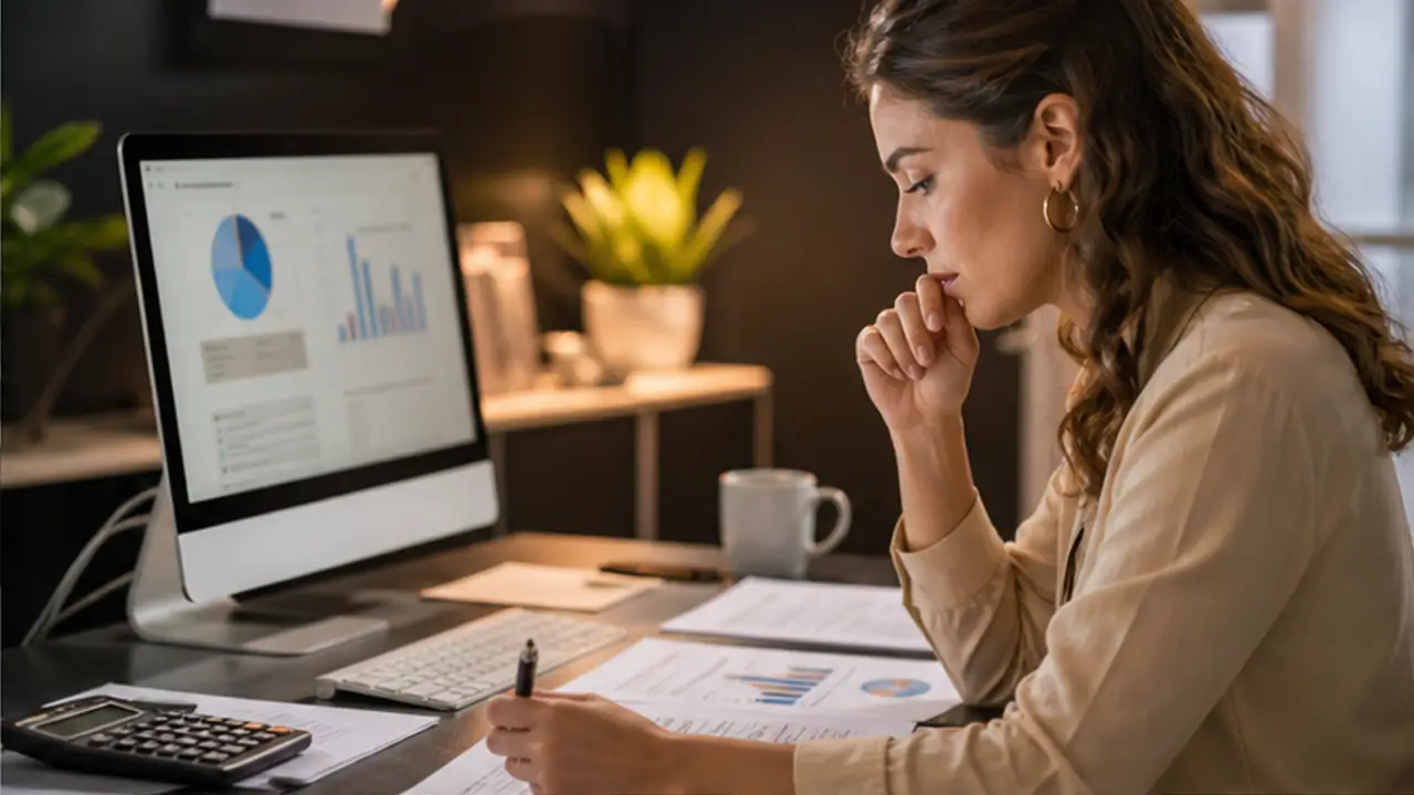 AI Receptionist Cost and Pricing 2026. business owner reviewing lead performance and conversion results.