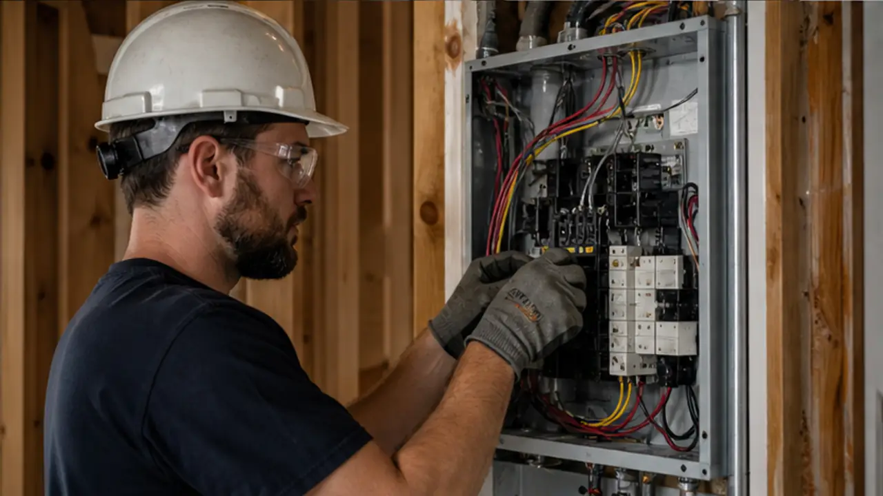 AI Receptionist for Electricians. trade professional responding to an urgent home-service request.