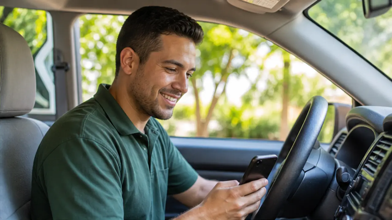 Landscaping Auto-Response for Yelp and Thumbtack: Book More Jobs Faster. landscaping professional reviewing a new project inquiry.