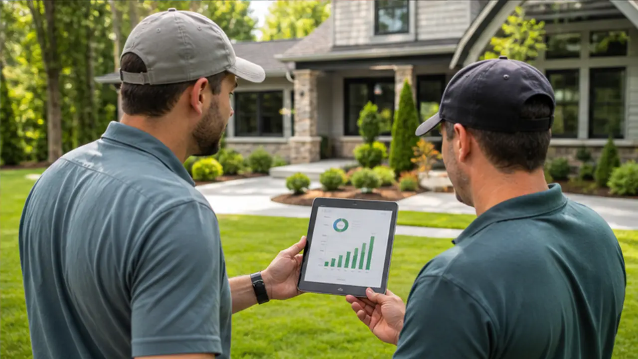 Lead Response Automation ROI: The Math for Service Businesses. business owner reviewing lead performance and conversion results.