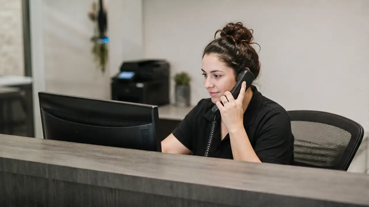 Receptionist vs AI Voice Agent: Which Captures More Leads. service-business team handling customer calls with AI-assisted workflows.