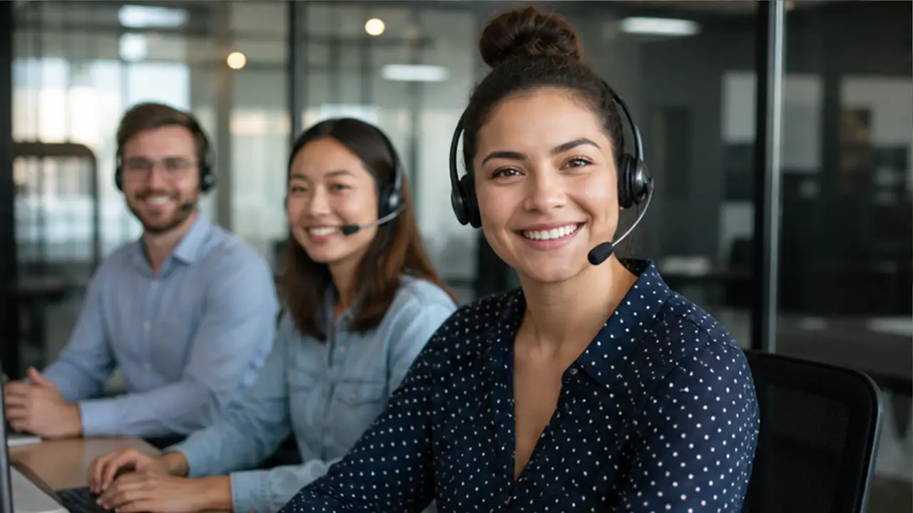 Support Team Spotlight. software support specialists helping a service-business customer.