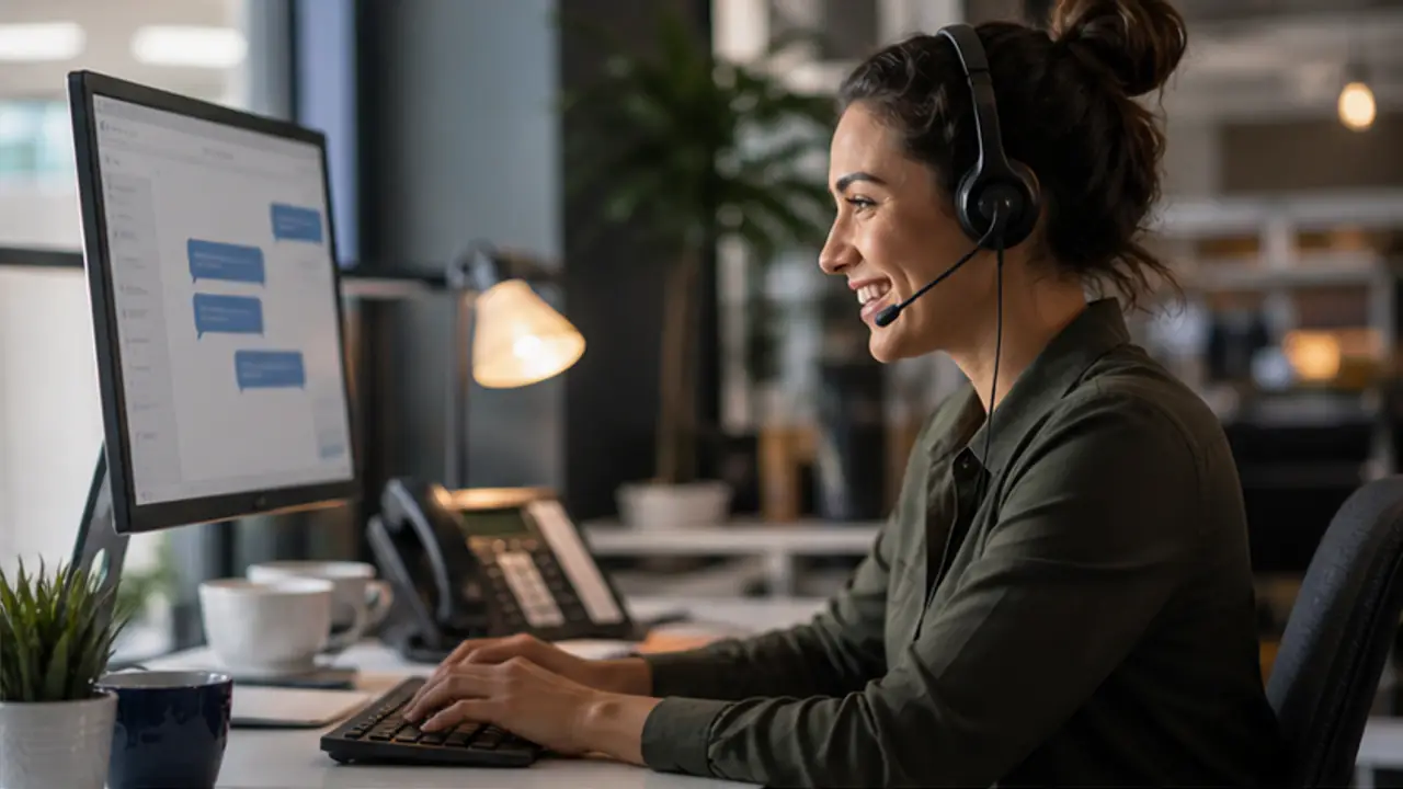Conversion Rate Voice AI. business owner reviewing lead performance and conversion results.