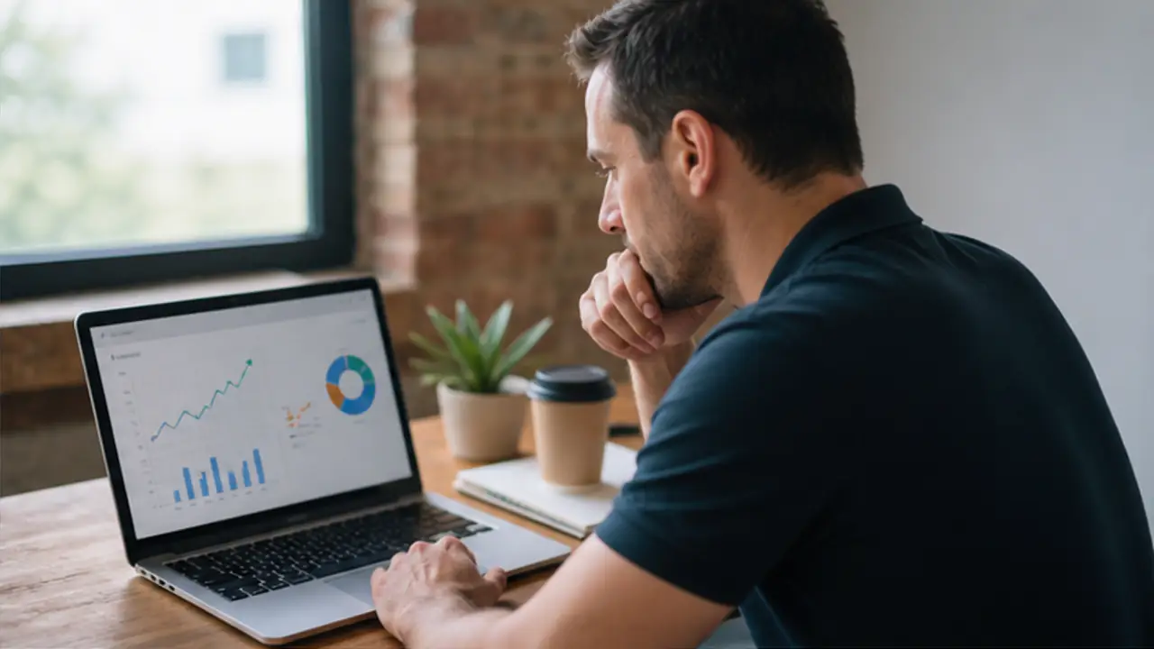 Yelp Advertising ROI: Calculate It from Collected Revenue. business owner reviewing lead performance and conversion results.
